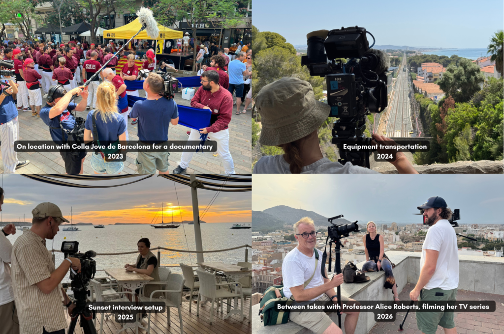 behind the scenes pics in Spain